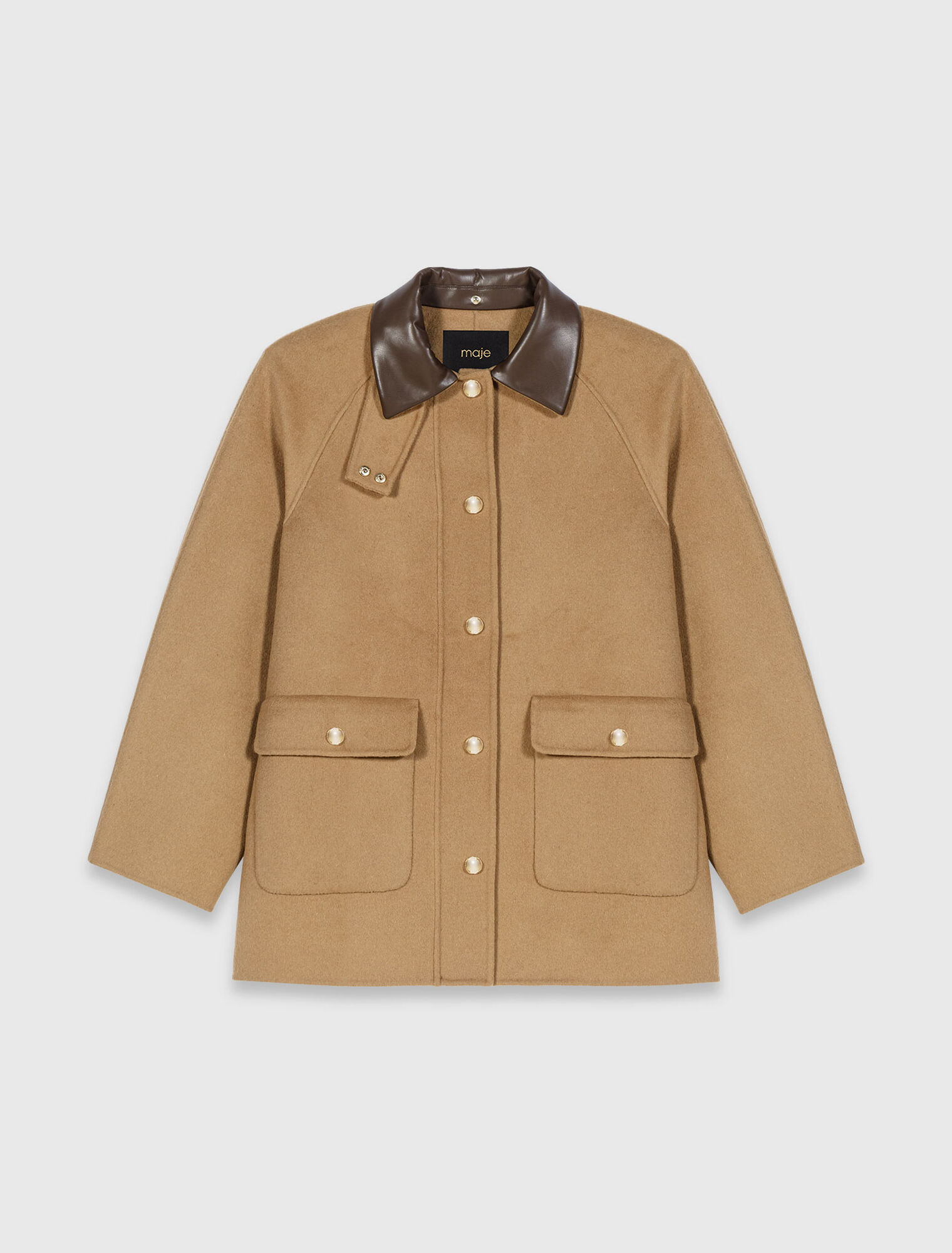 Cappotto lana cappuccio rimovibile