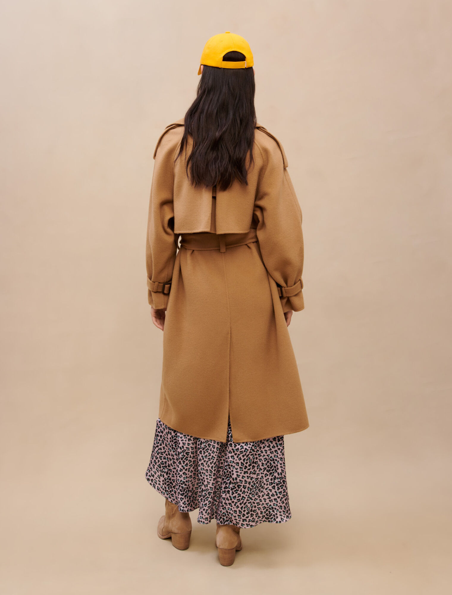 Cappotto in lana color cammello