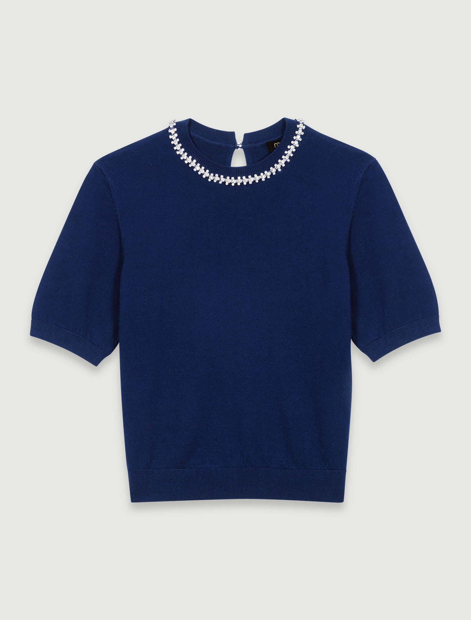 Pullover corto lavorato a maglia