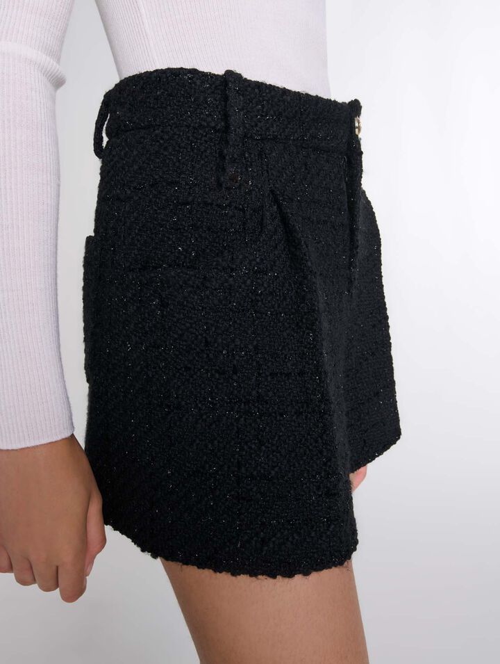 Pantaloncini in tweed