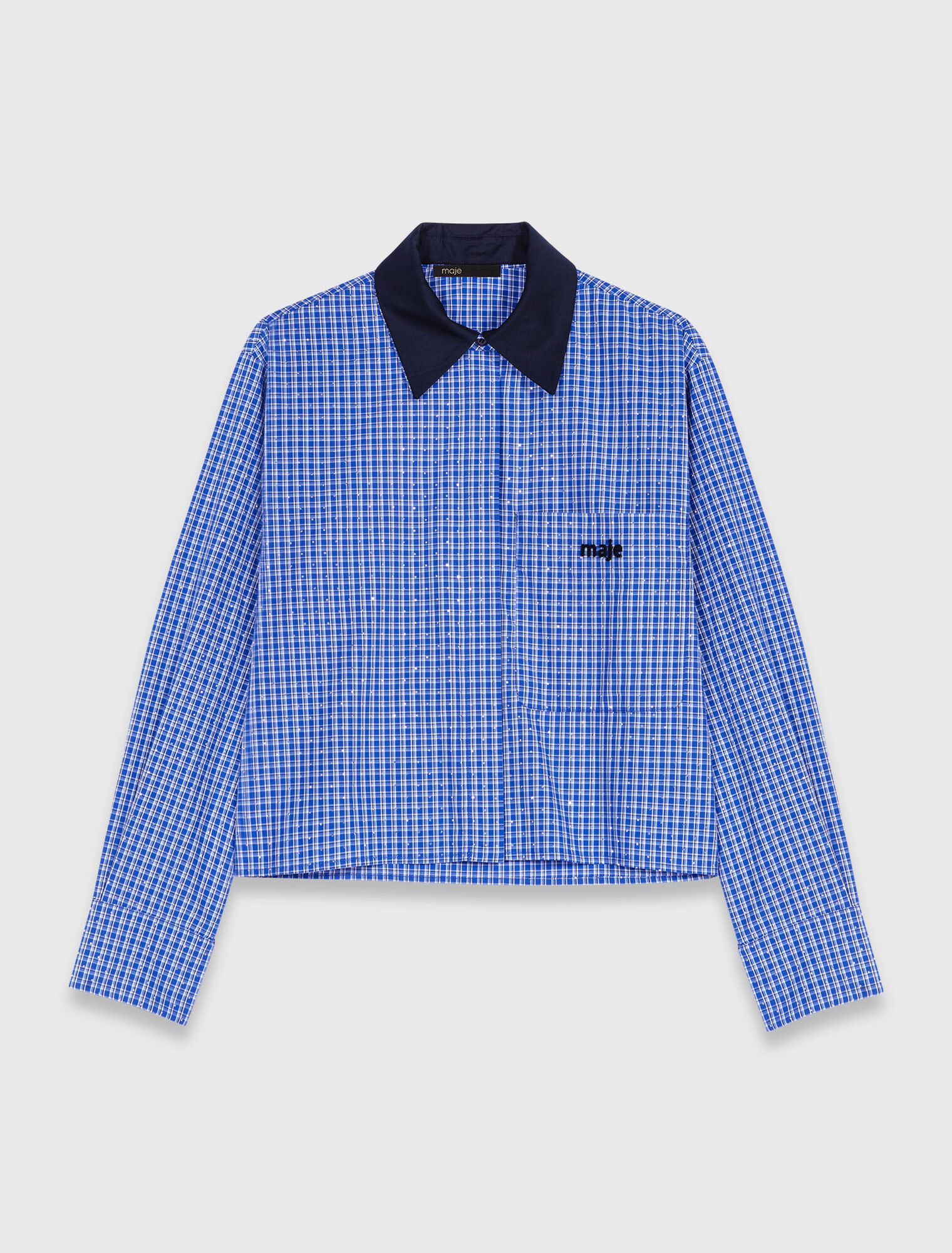 Camicia strass e colletto removibile