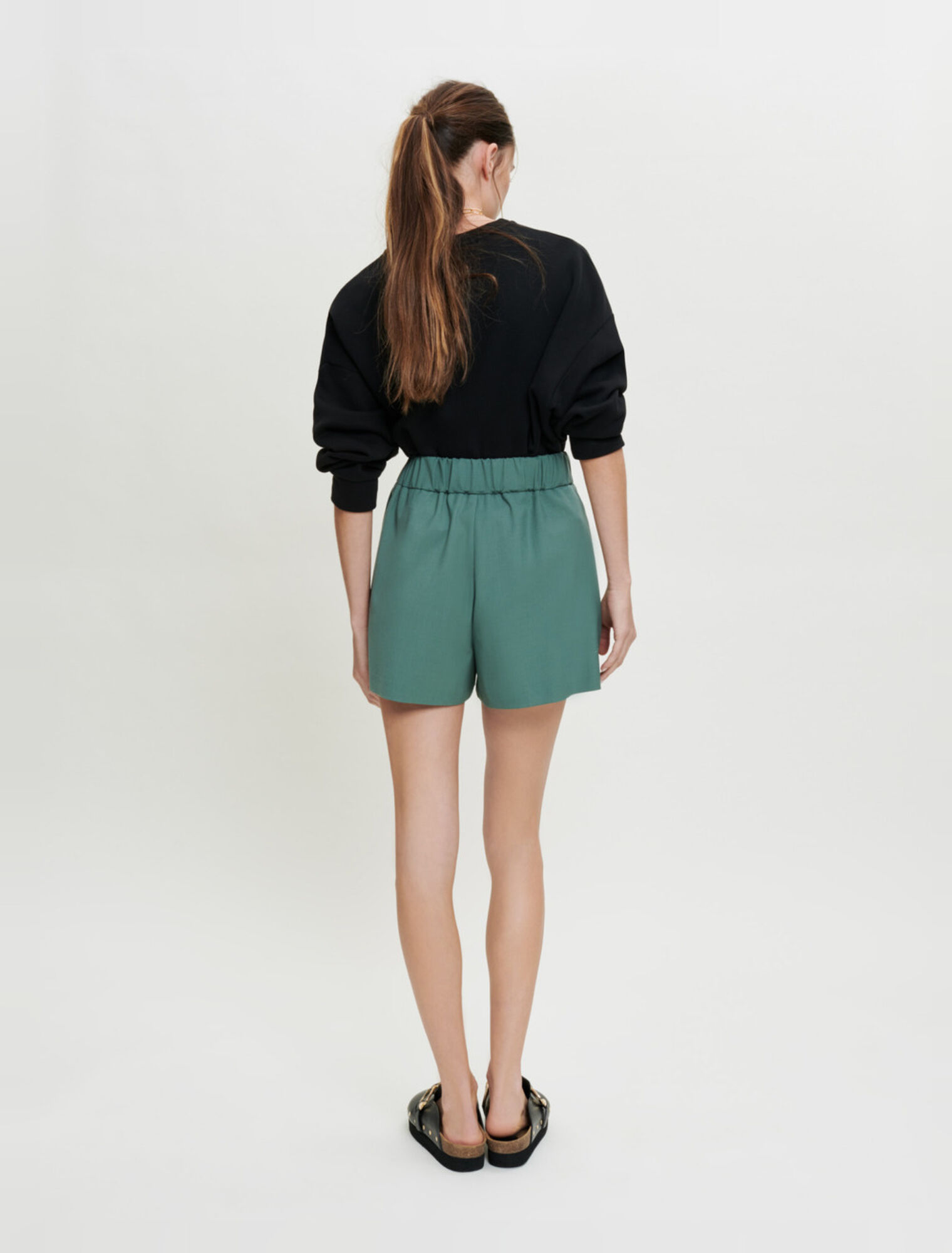 Pantaloncini sartoriali elasticizzati