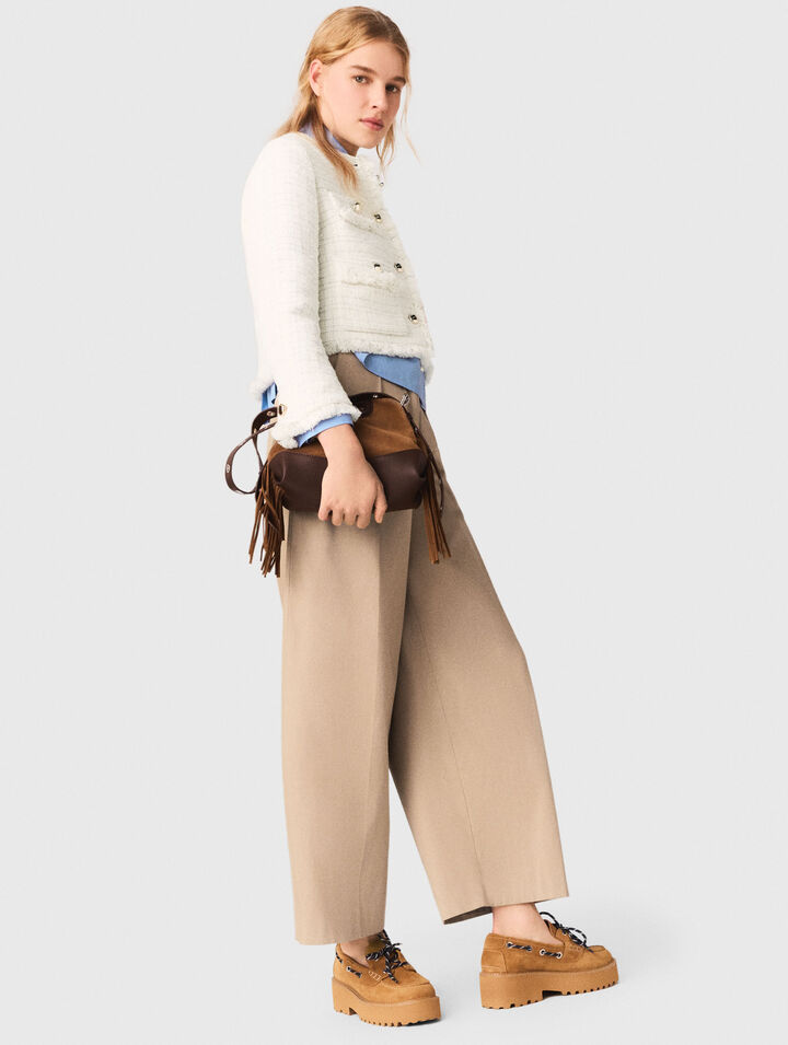 Giacca corta in tweed