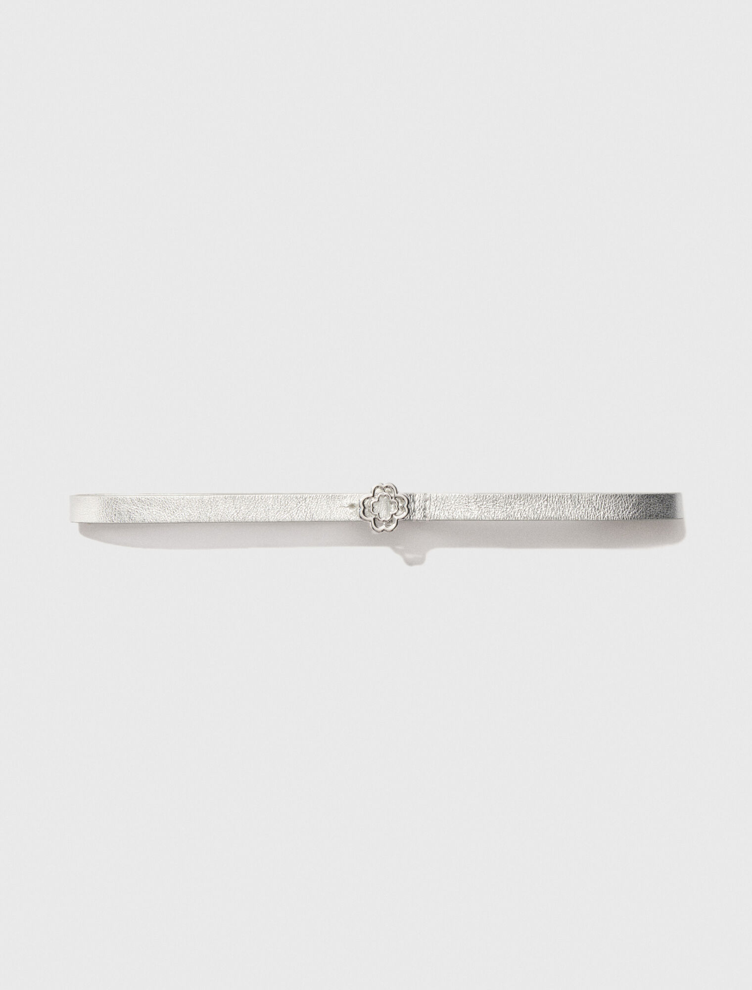 Cintura sottile con fibbia Clover