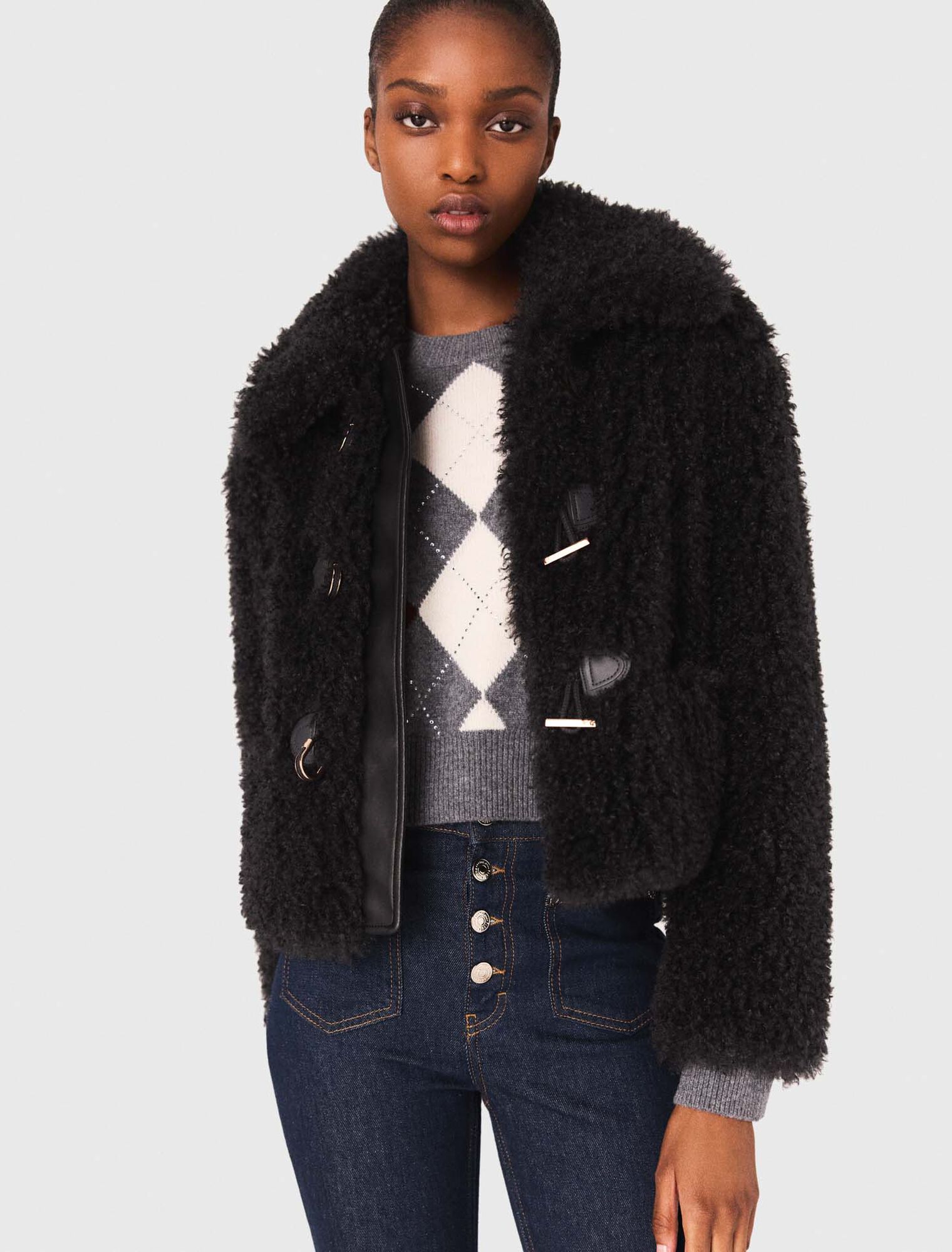 Cappotto corto in spugna