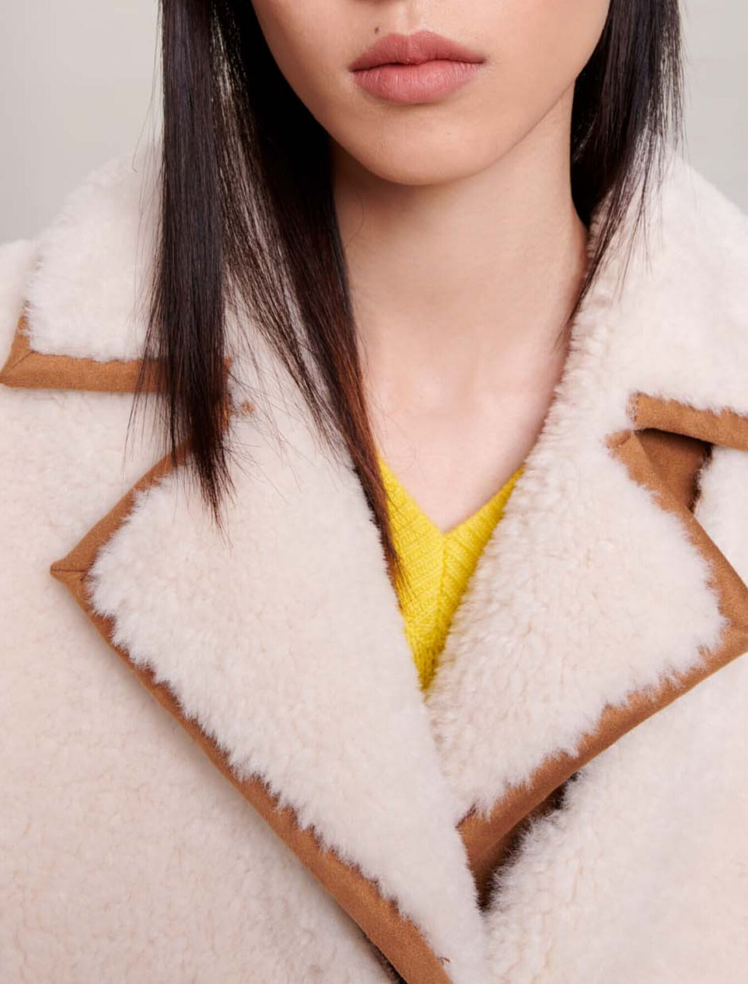 Cappotto lungo patchwork