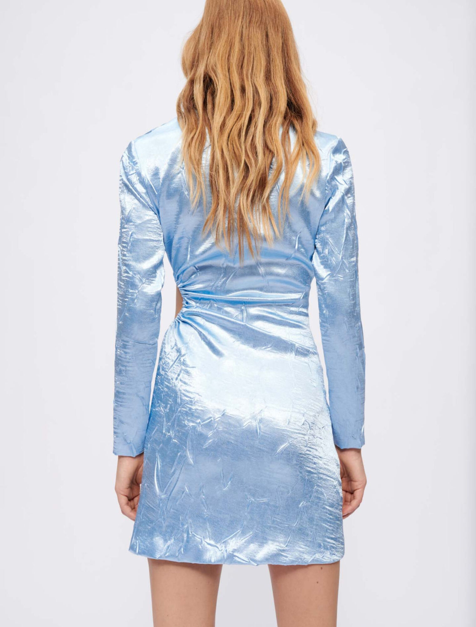 Abito aderente in raso