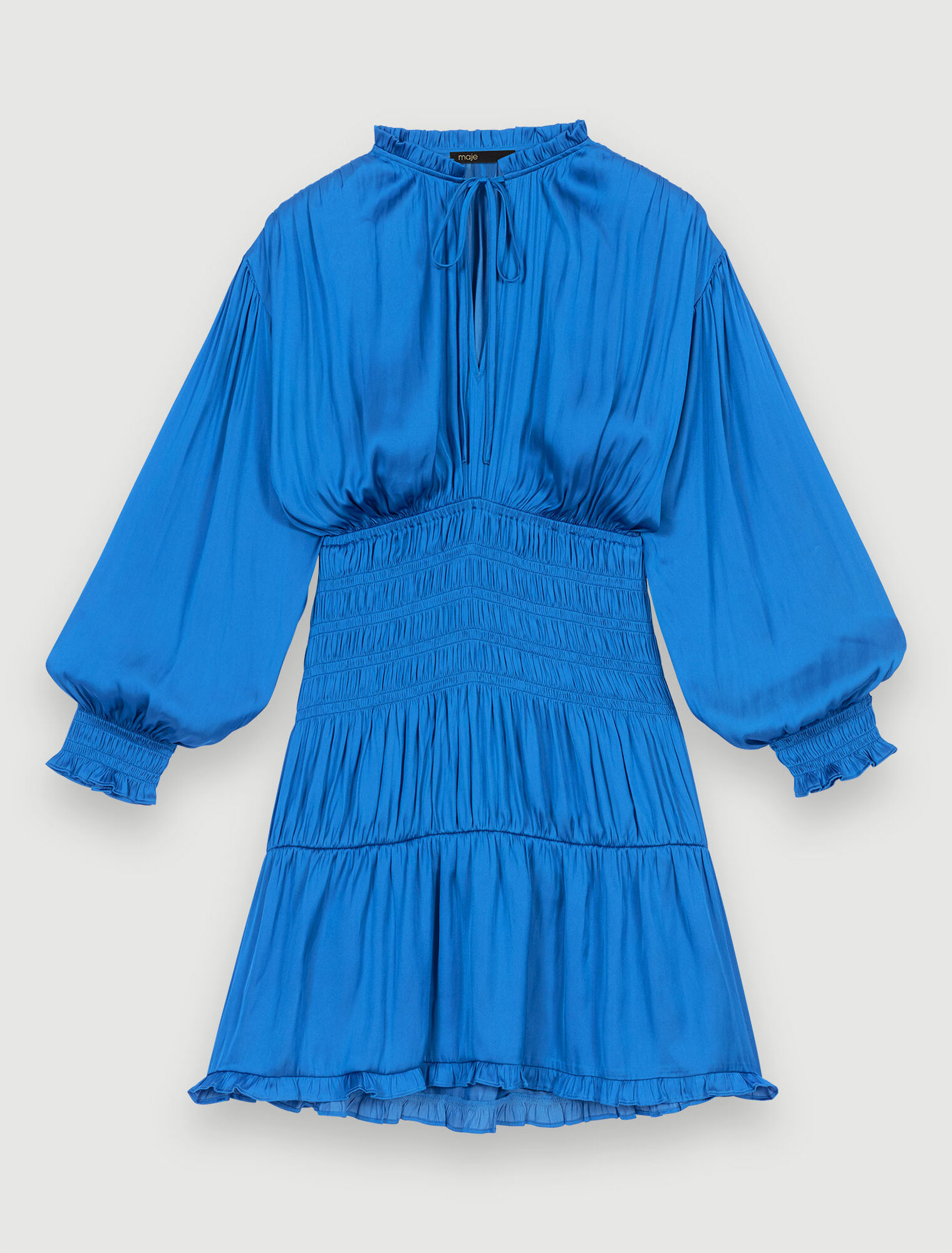 Abito con smock blu