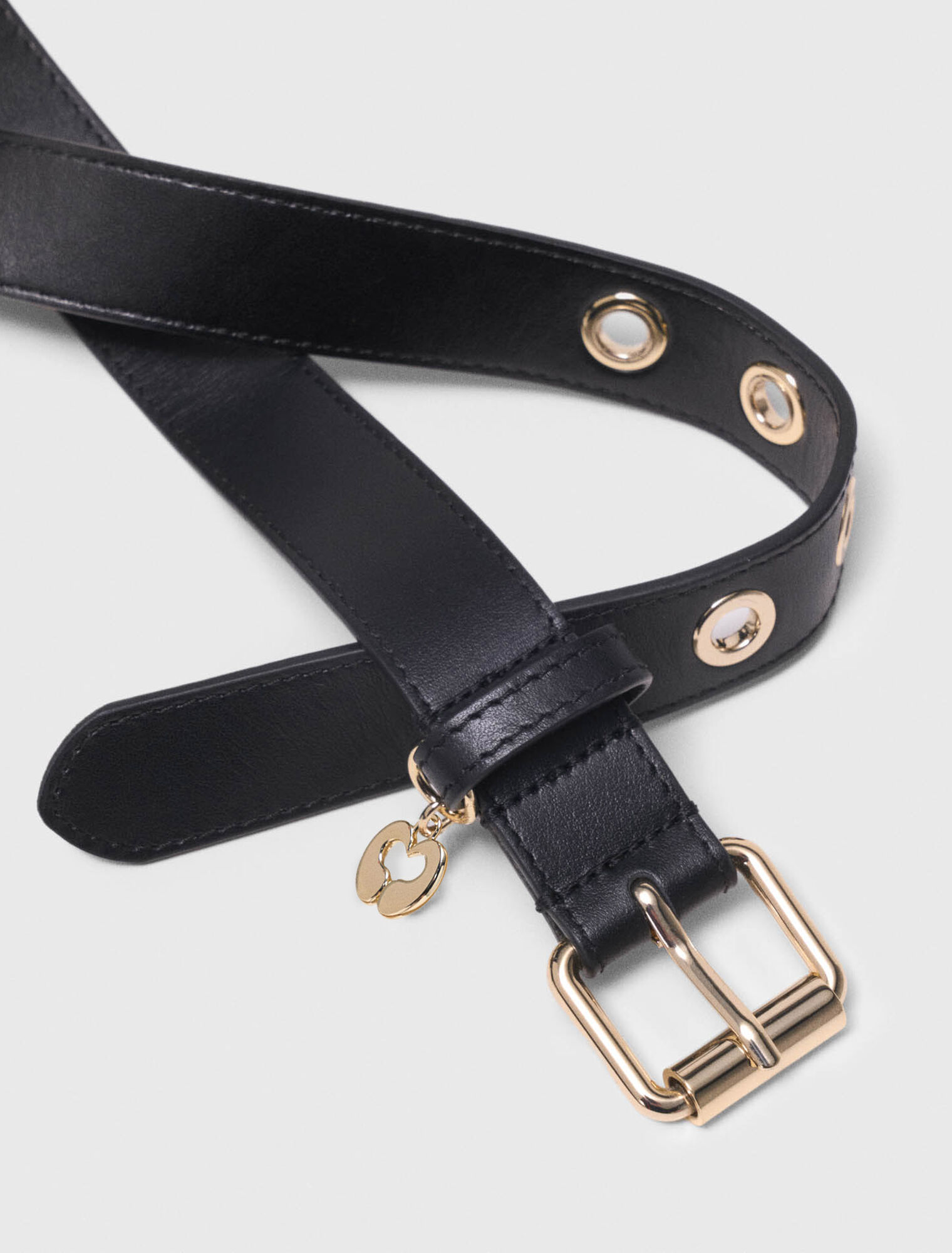 Cintura in pelle con fibbia Miss M