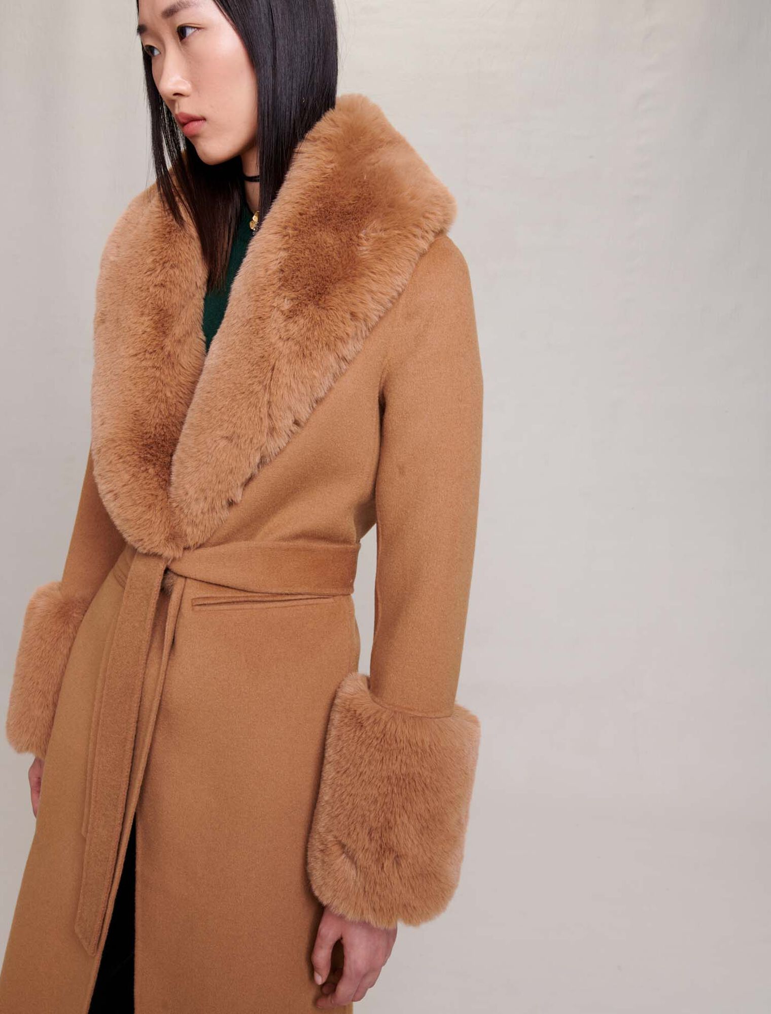 Cappotto lungo in lana
