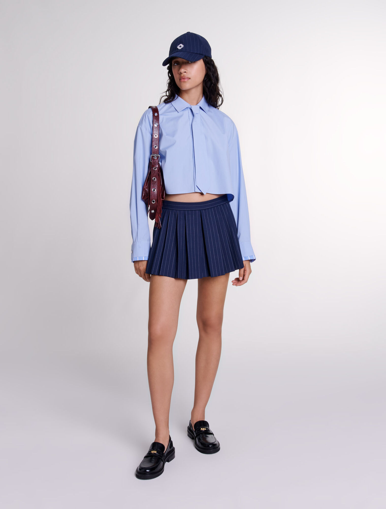 Camicia con cravatta rimovibile 