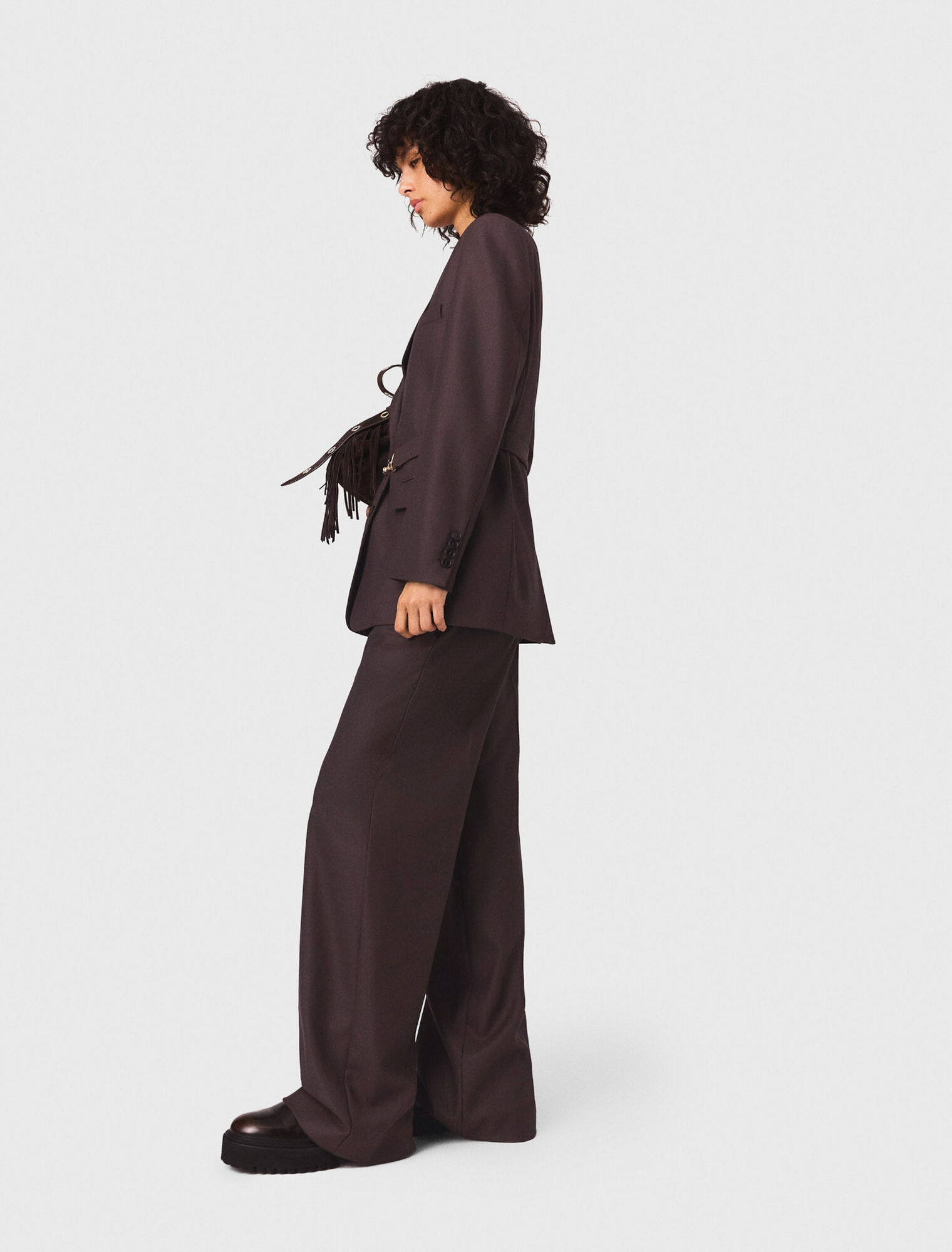 Giacca da tailleur con cintura