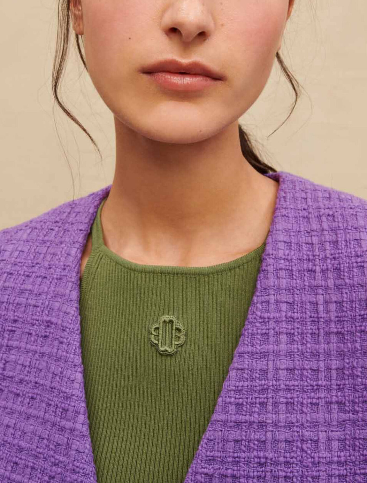 Giacca corta in tweed