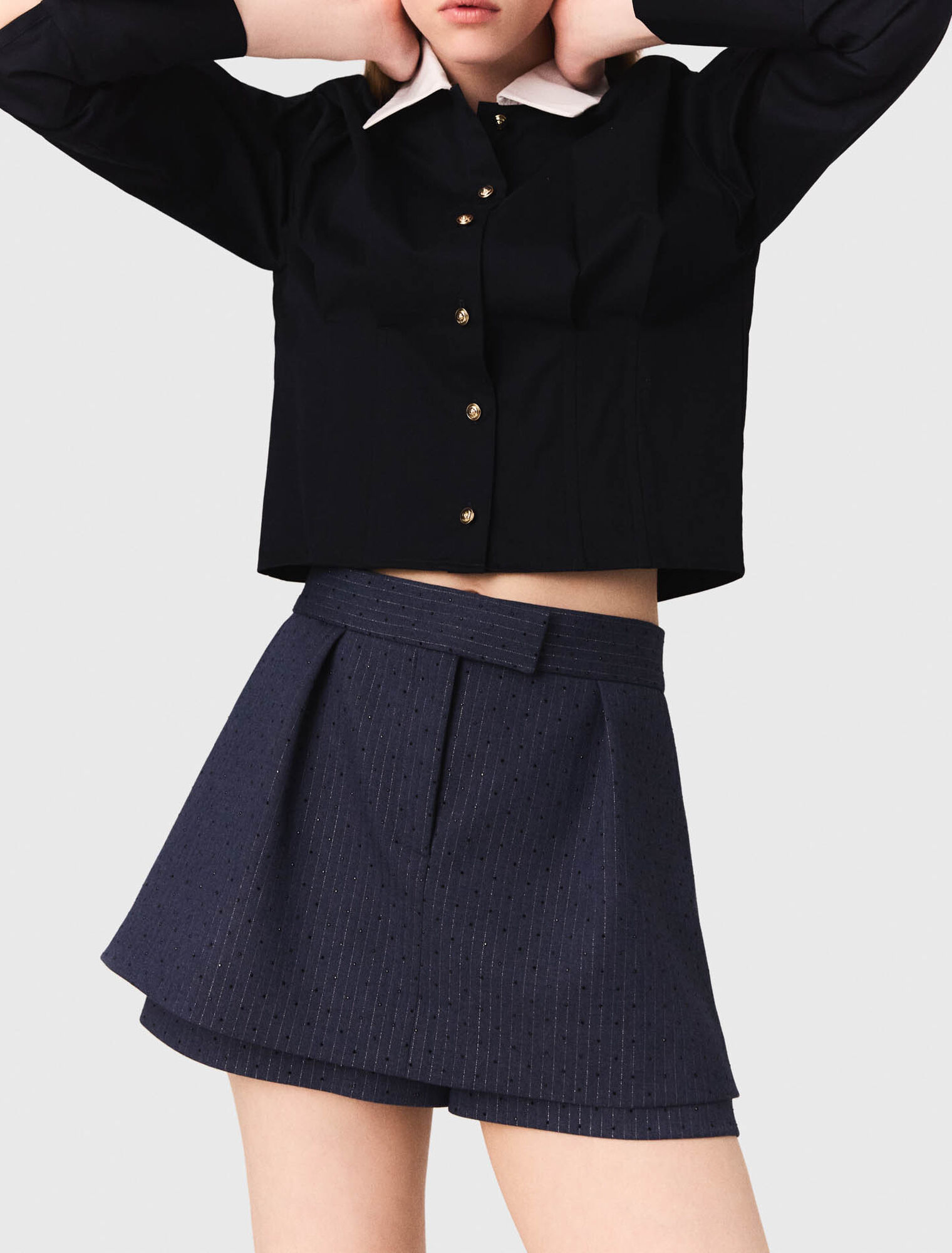 Shorts con strass