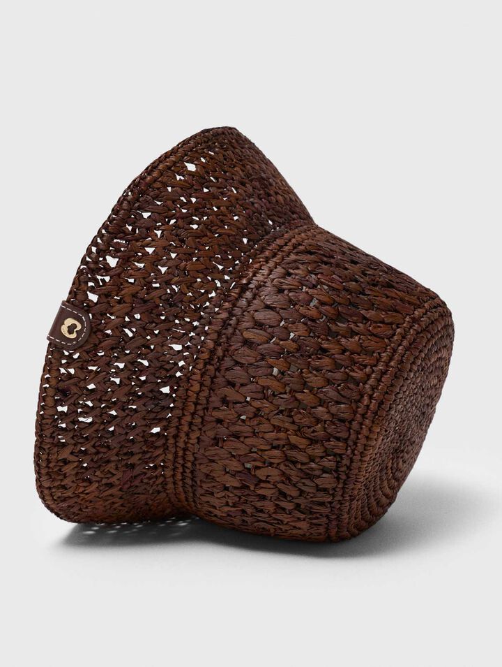 Bob colorato in rafia naturale