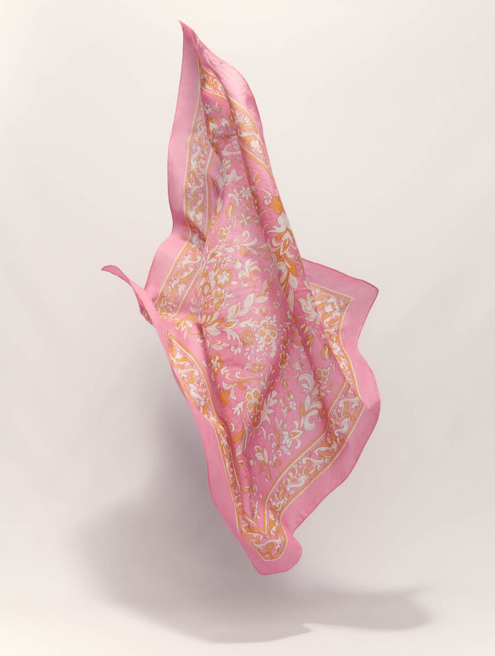 Foulard 65 x 65 stampa a fiori