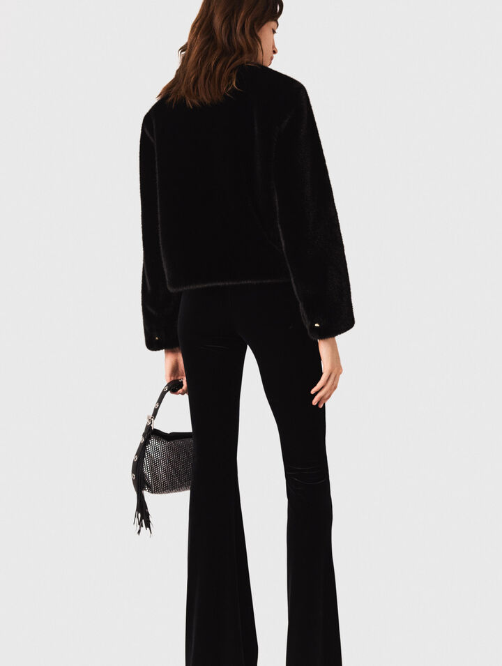 Pantaloni in velluto stretch