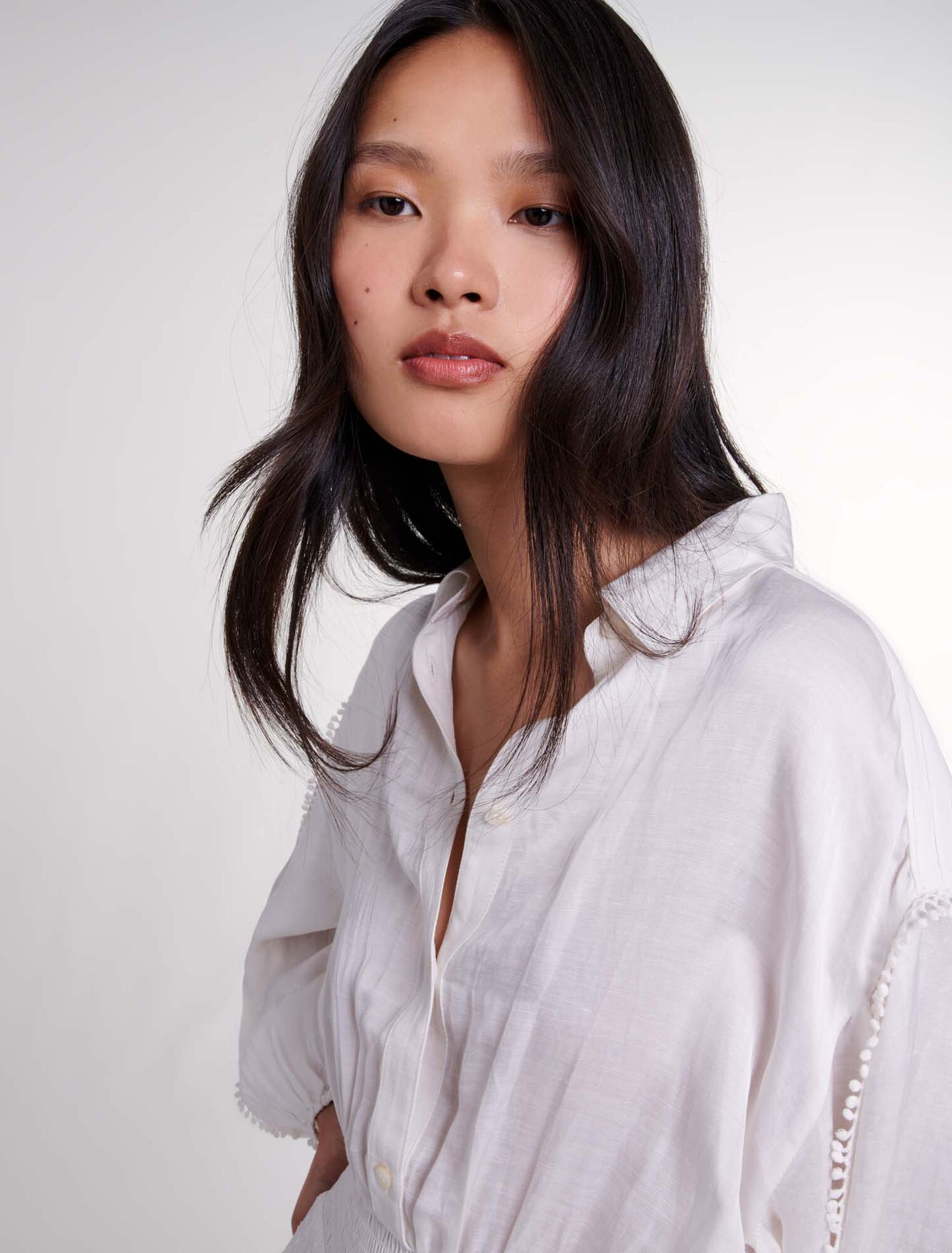 Abito corto patchwork in cotone