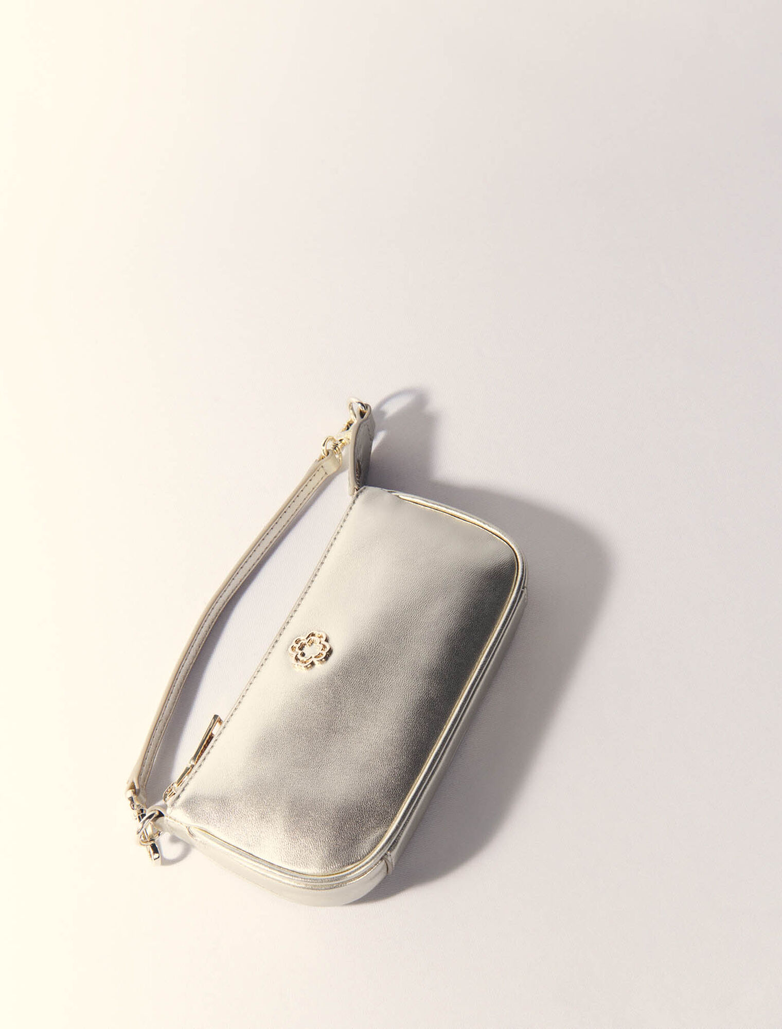 Sarah pochette pelle metallizzata
