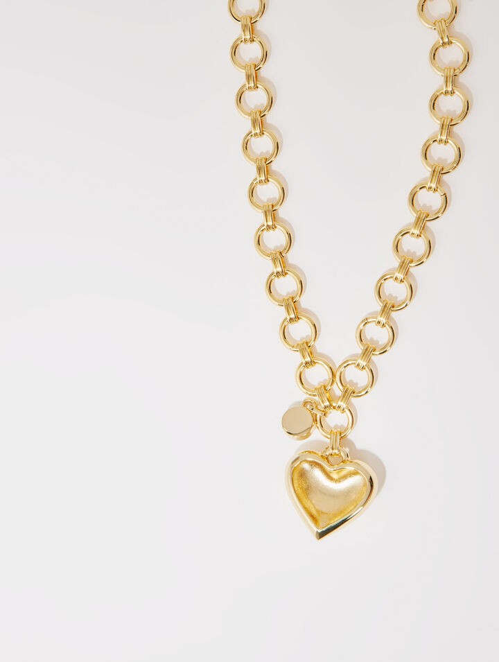 Collana con cuore dorato