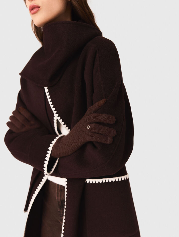 Cappotto double face ricamato