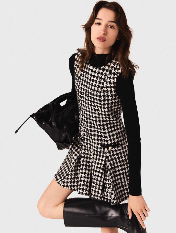 Abito svasato in tweed