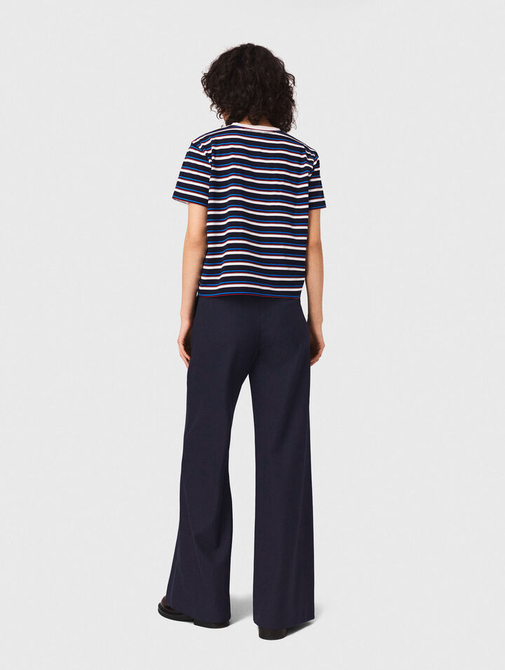 Pantaloni da tailleur con piega