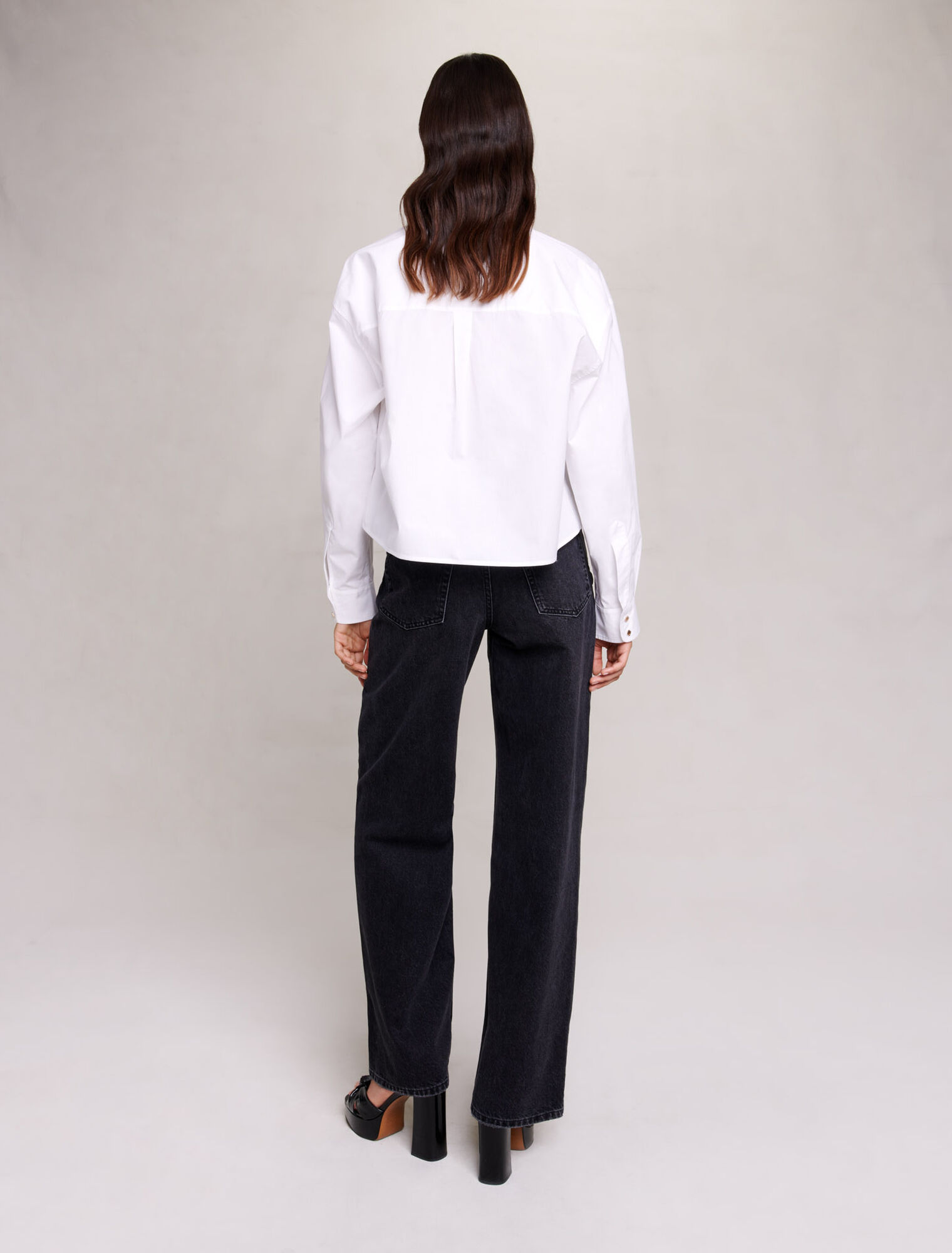 Camicia corta in cotone