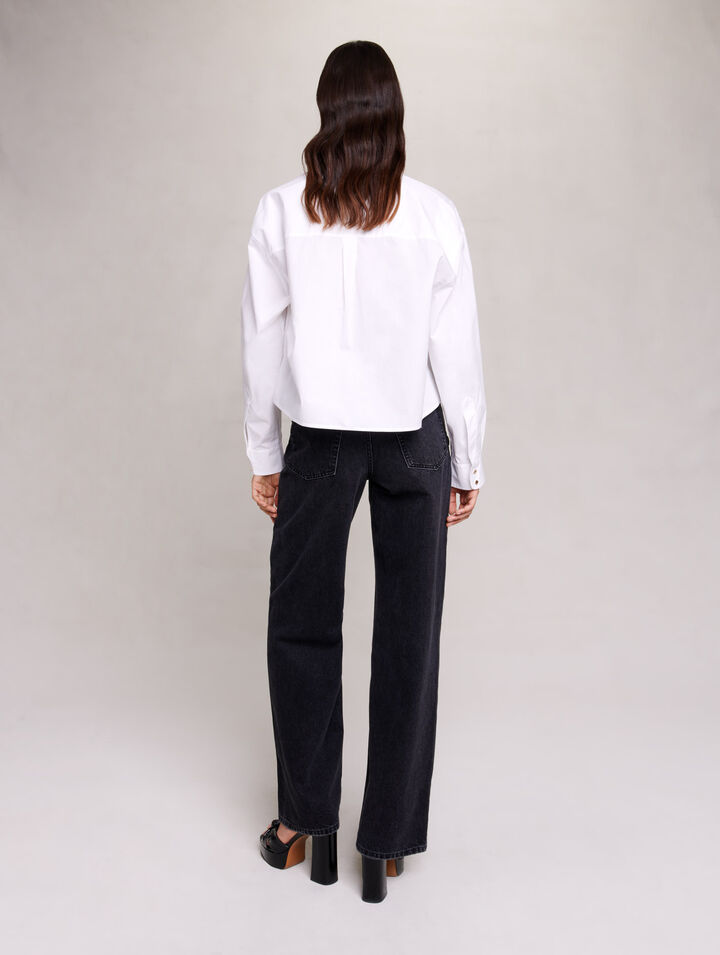 Camicia corta in cotone