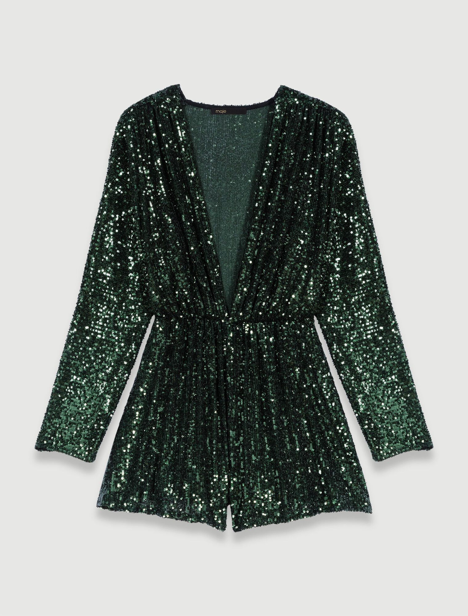 Tuta corta con paillettes