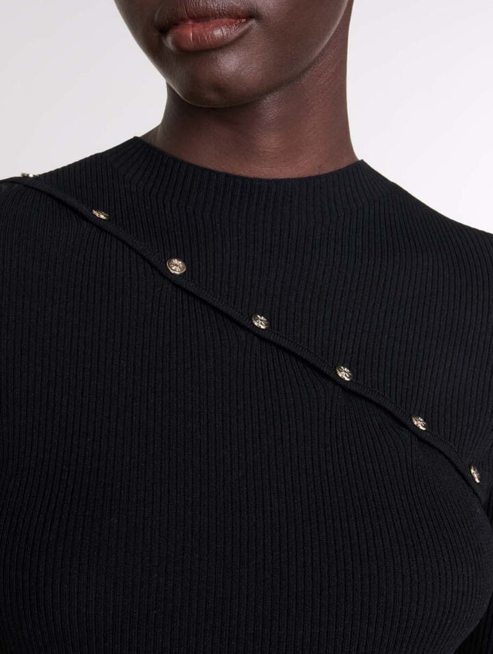 Abito in maglia a costine