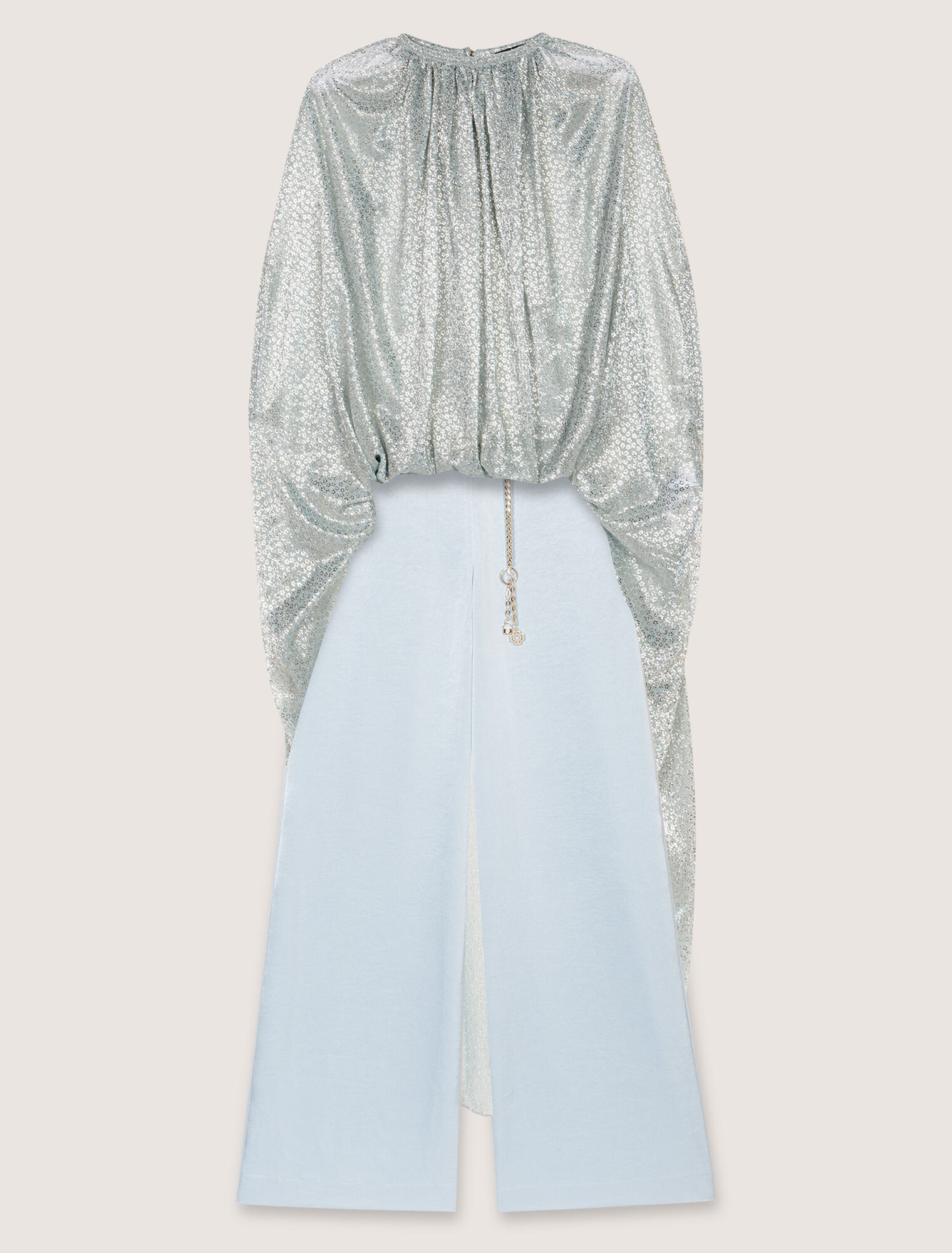Tuta jumpsuit in lurex 2 in 1