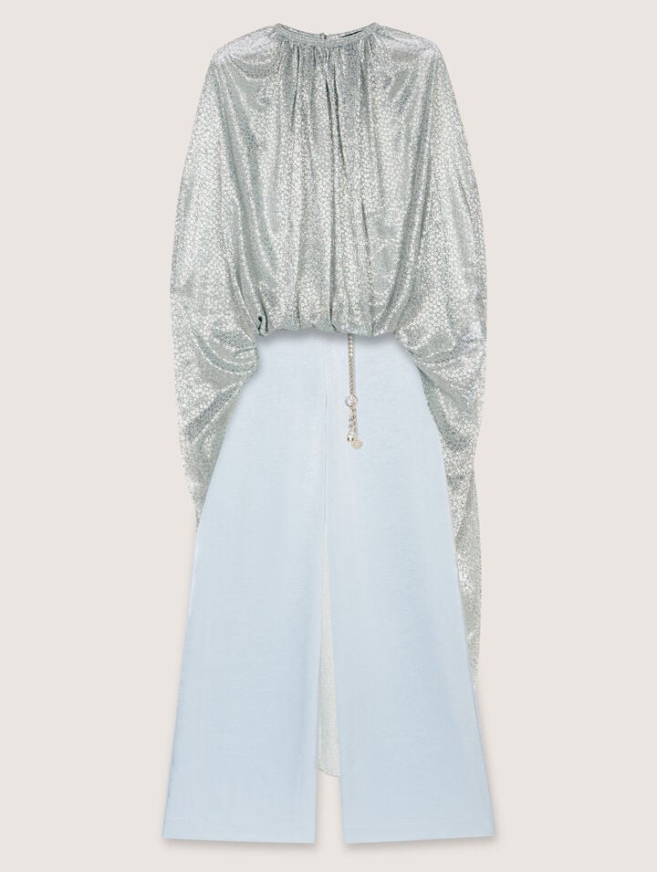 Tuta jumpsuit in lurex 2 in 1
