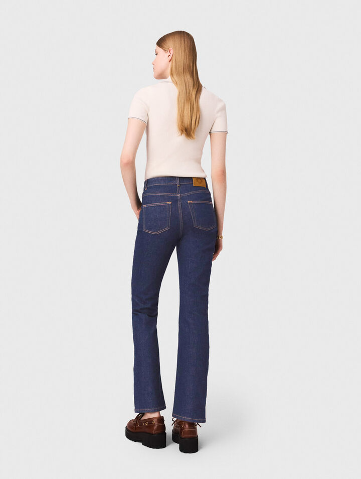 Jeans in denim con tasche