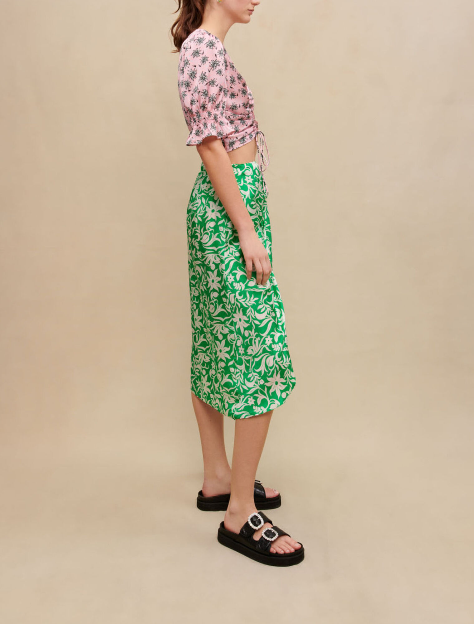 Mini gonna drappeggiata