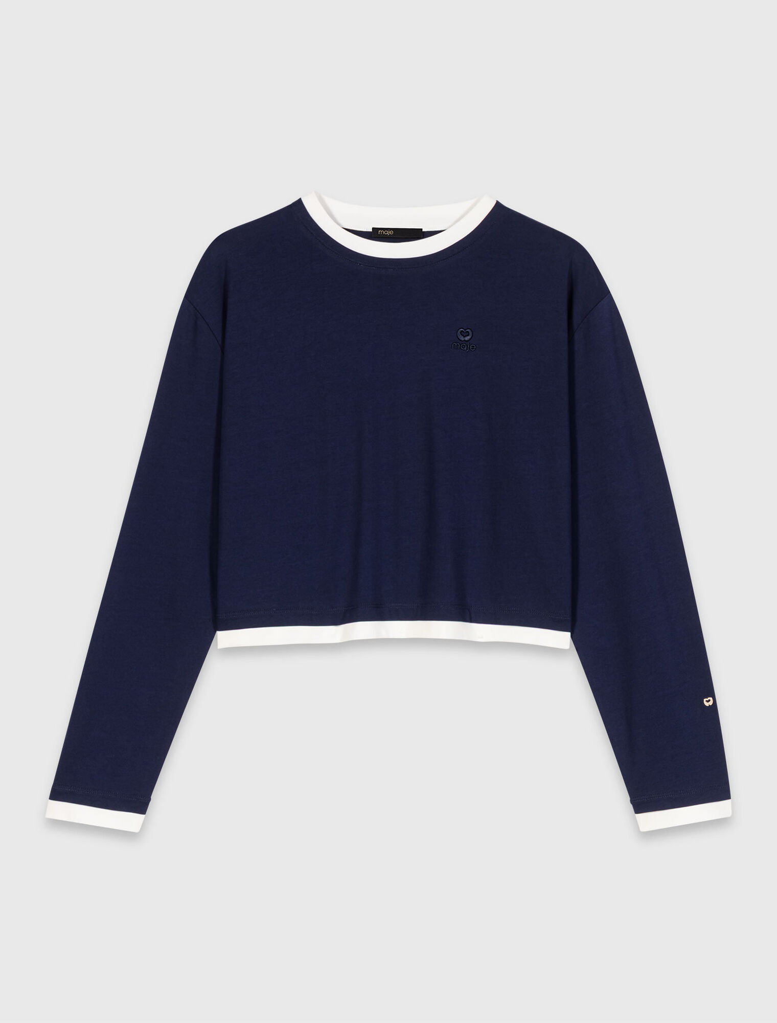 T-shirt effetto sovrapposto