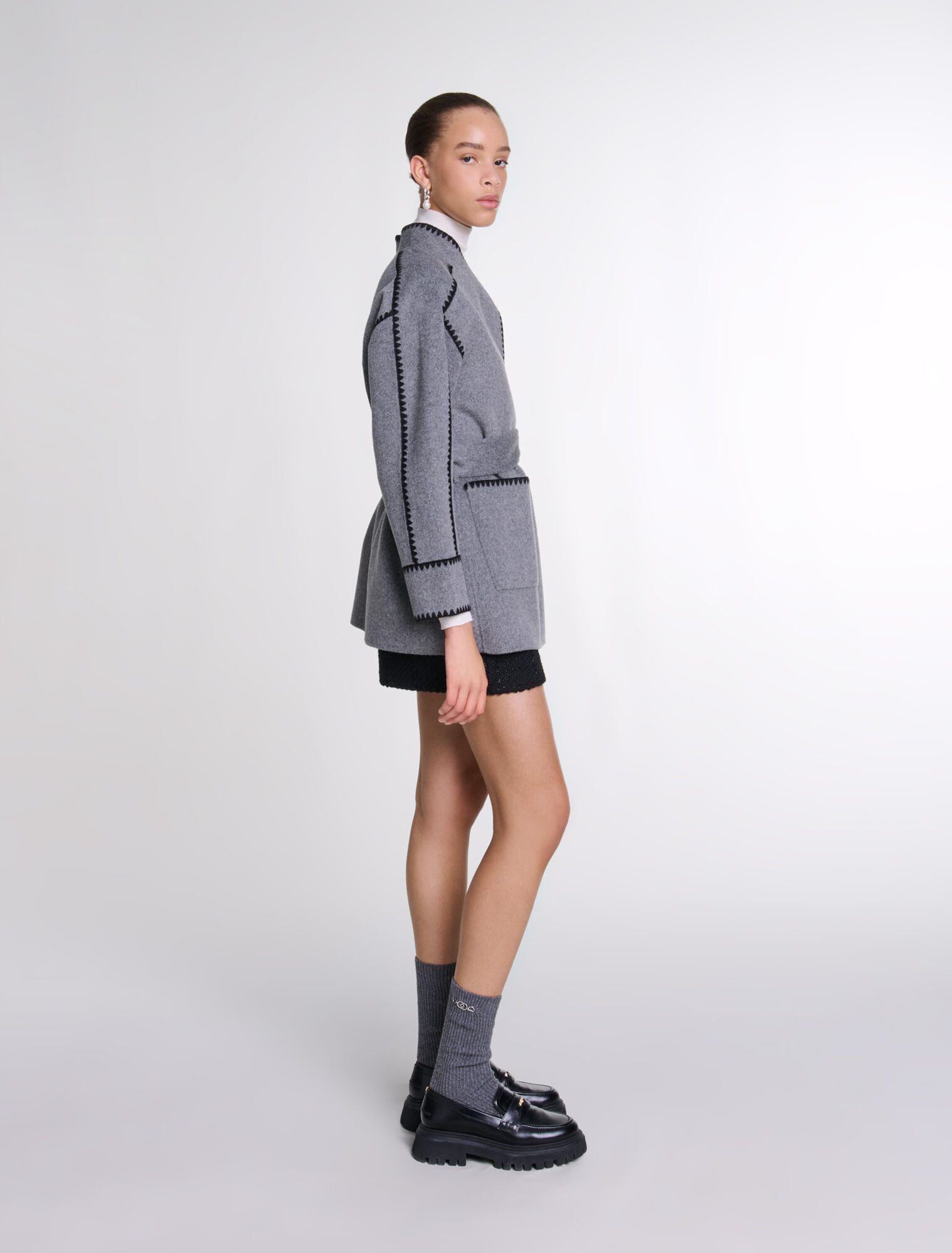 Cappotto corto double face