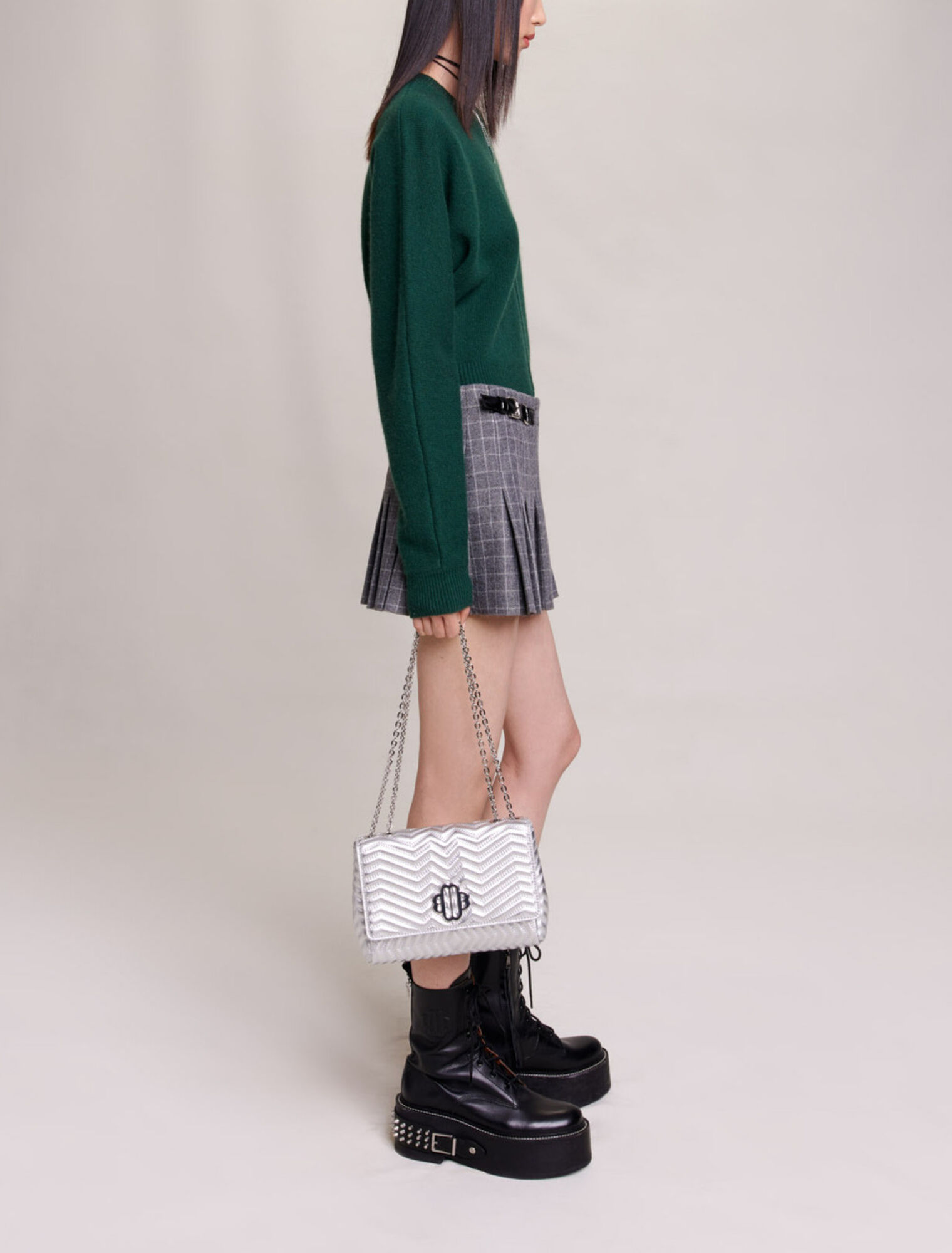 Gonna corta plissettata