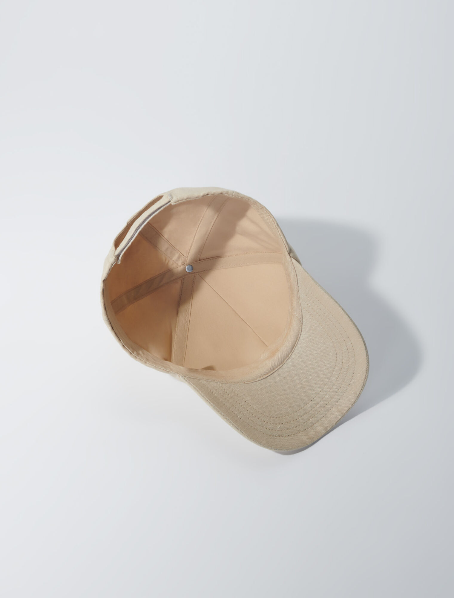 Cappellino in lino e cotone