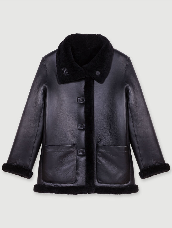 Cappotto in pelle reversibile