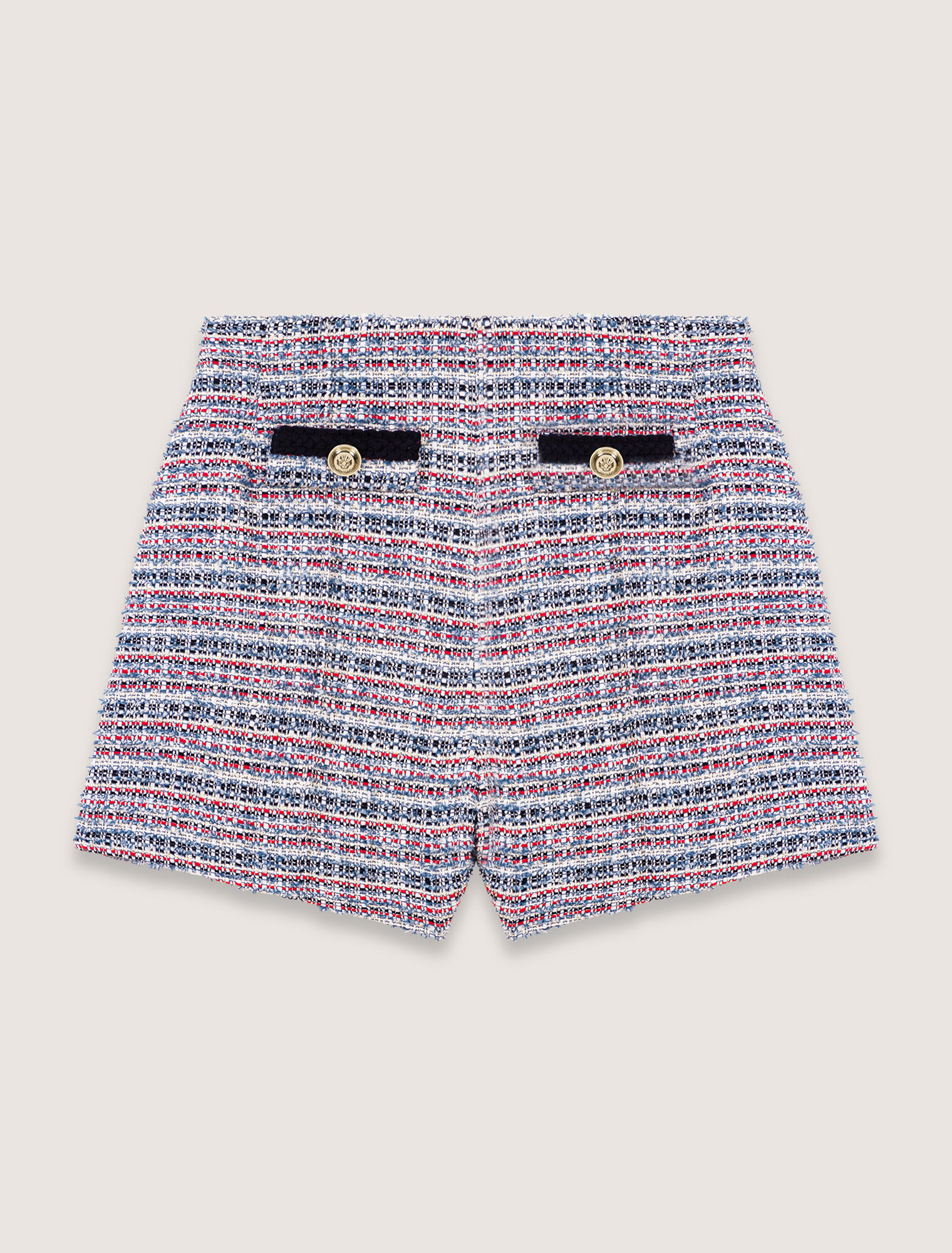 Shorts tweed passamani a contrasto