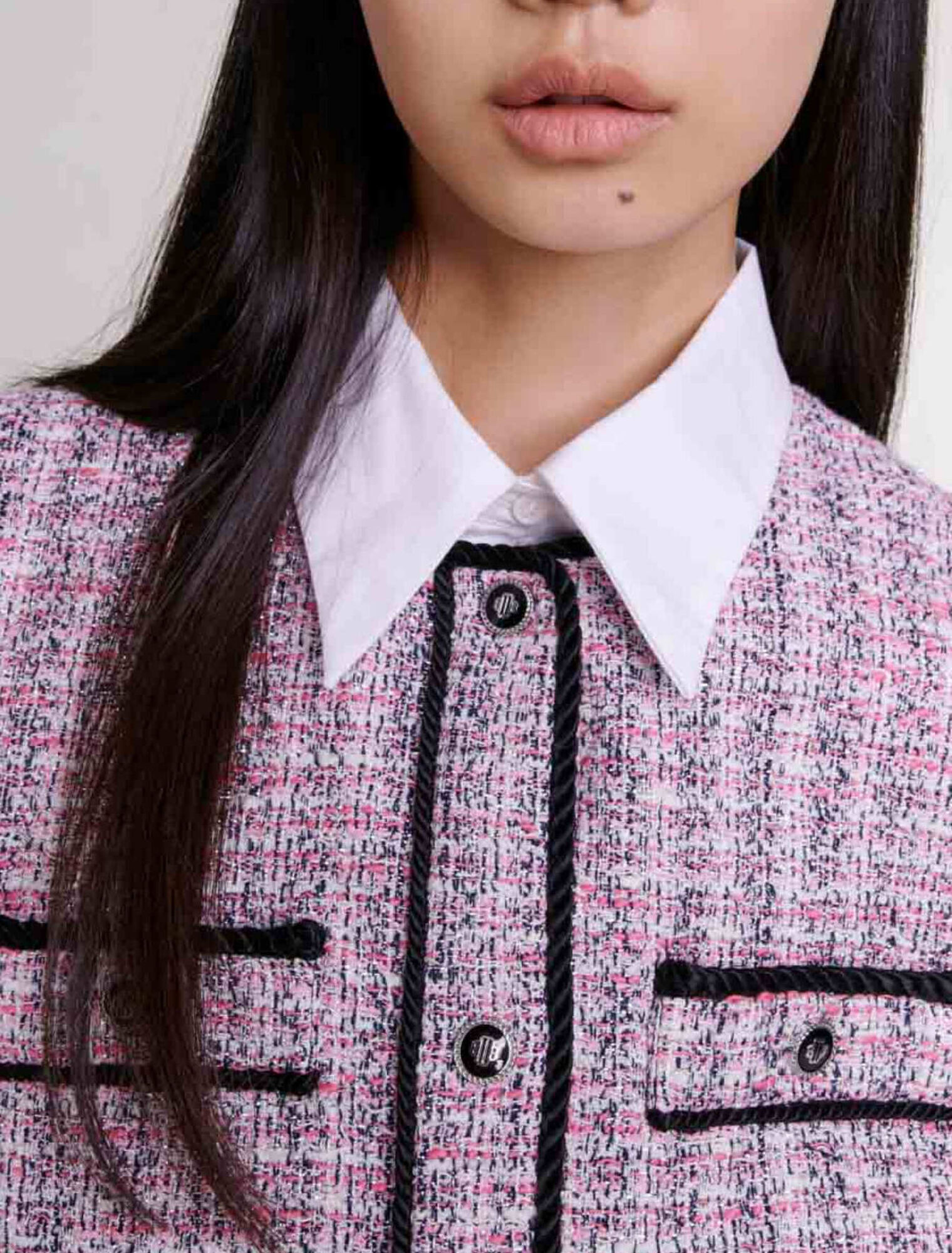 Abito corto 2 in 1 in tweed