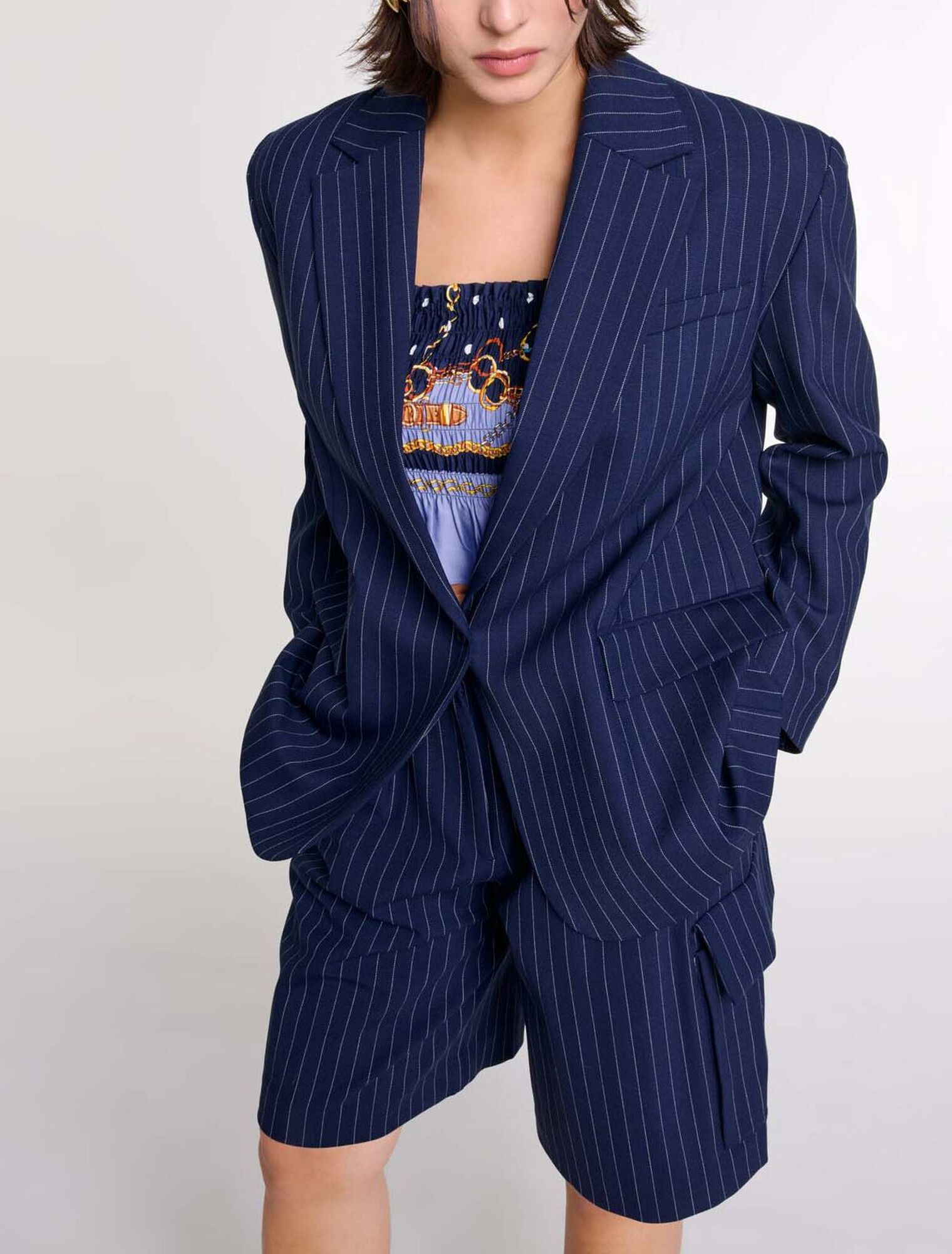 Giacca da tailleur a righe