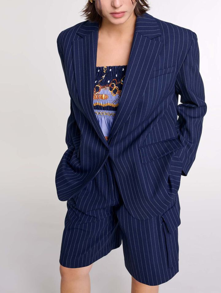 Giacca da tailleur a righe