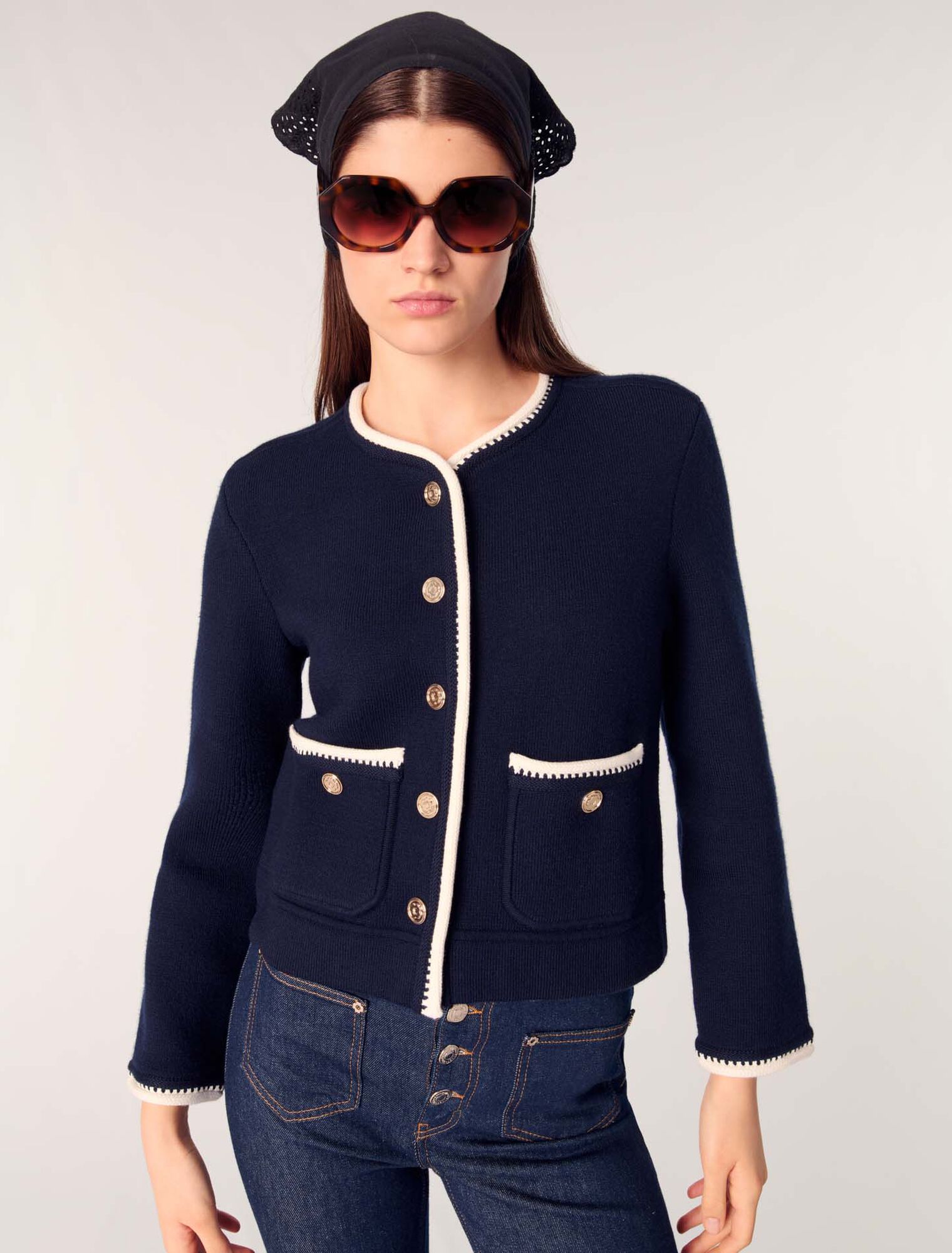 Cardigan in misto lana