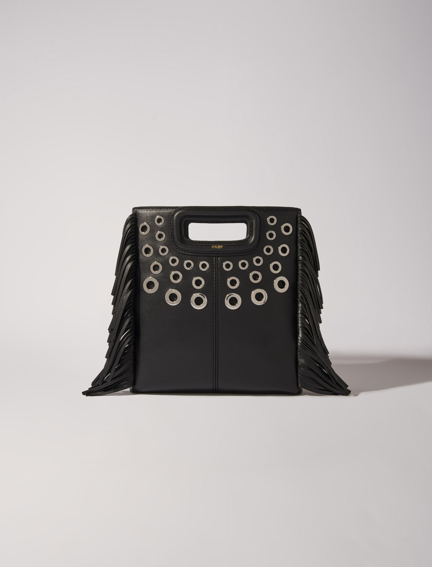 Borsa M in pelle e occhielli Borse M Maje