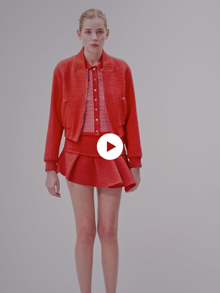 Giubbotto corto in tweed