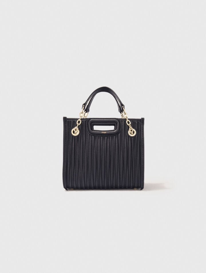 Mini borsa tote in pelle trapuntata