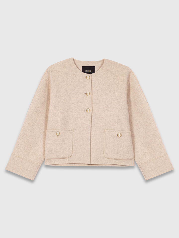 Cappotto corto in lana