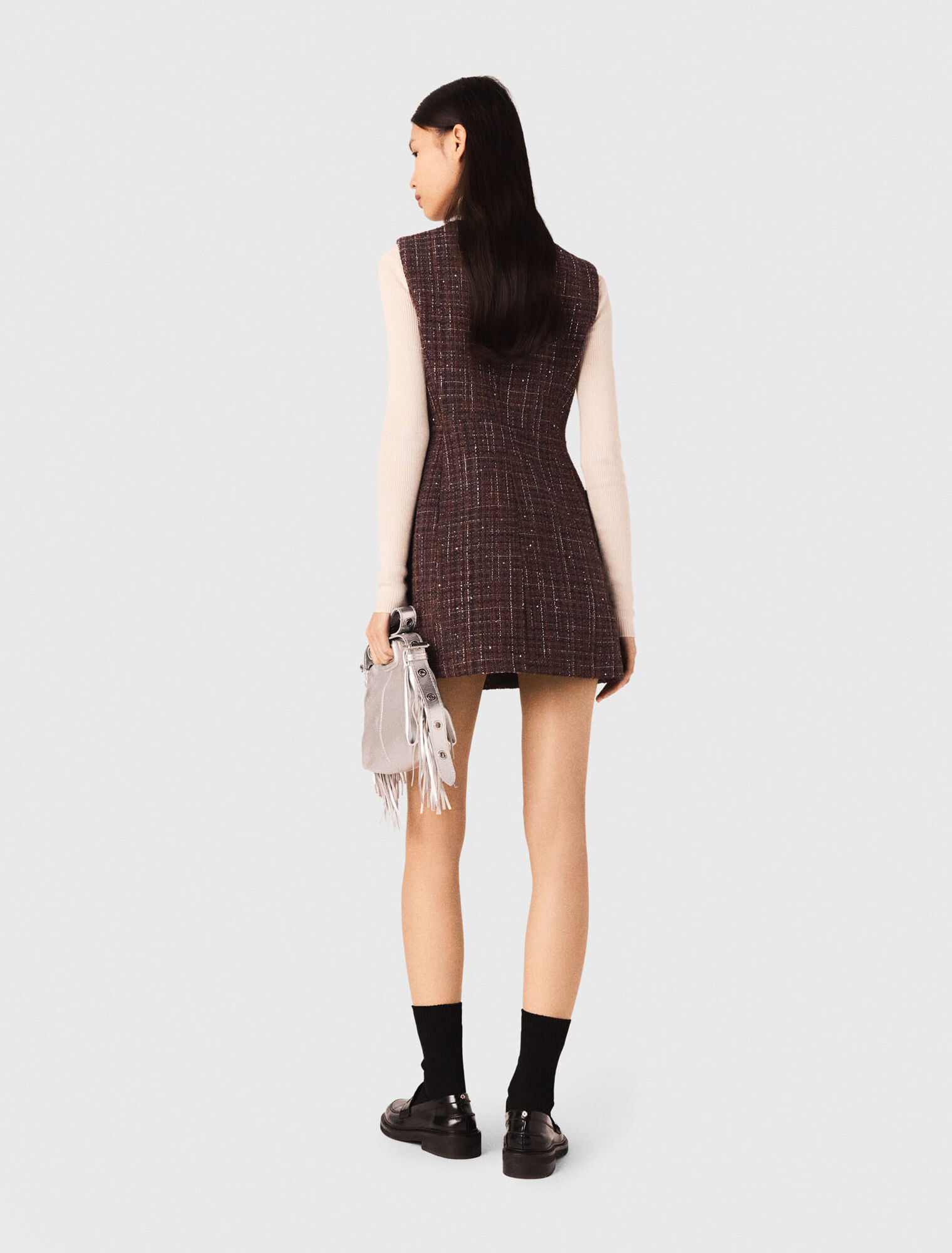Abito corto in tweed